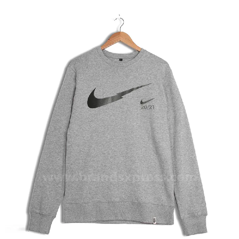 Unbeatable Deal NK Vintage Black Logo Crew Neck Grey Sweatshirt 7965