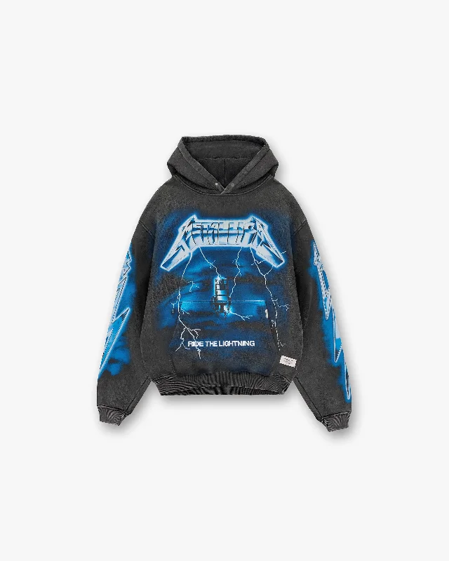 Weekend Bargains to Relish Represent X Metallica™️ Ride The Lightning Hoodie - Vintage Grey