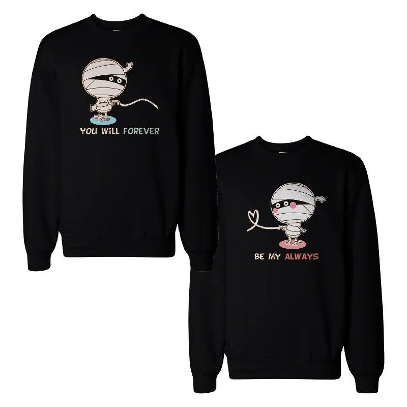Daily Special Mummies Couple Sweatshirts Cute Halloween Matching Sweat Shirts