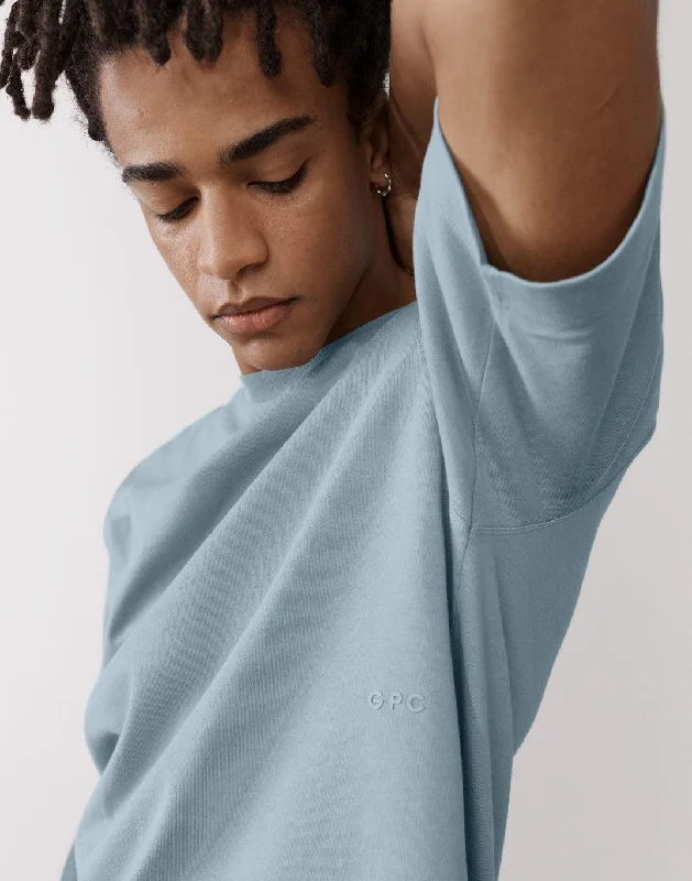 Final Markdown The Oversized Tee in Chalk Blue