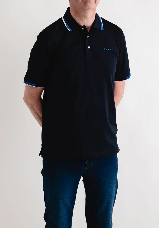 Customer Appreciation Sale Bugatti Tipped Polo Shirt, Navy