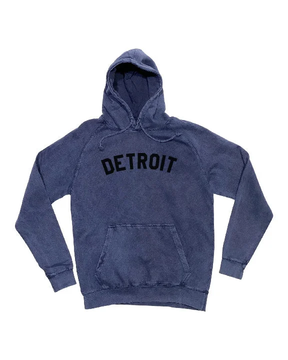 Price Reduction Ink Detroit Mineral Wash Hoodie - Denim Blue