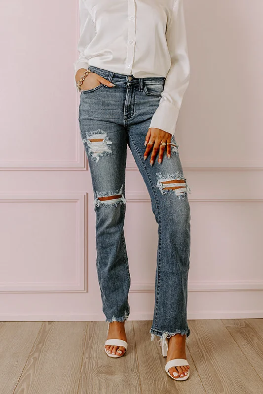 Take Advantage Judy Blue The Alexa Midrise Distressed Jean