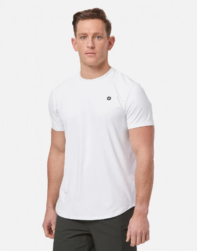 Price Cut Coffee Tee in Ultra White
