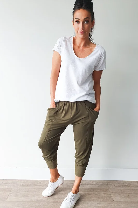 Weekend Discounts to Delight Shine On Label Feeling Lucky Pants Khaki