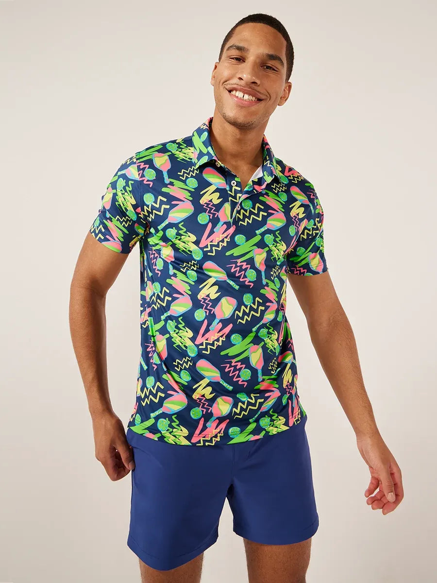 Weekend Savings Spree Chubbies The Backhand Winner Performance Polo Shirt - Navy