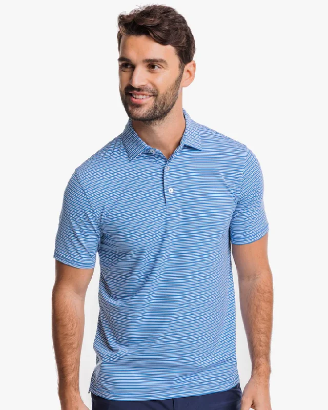 Men's Brrreeze Millwood Stripe Performance Polo Shirt