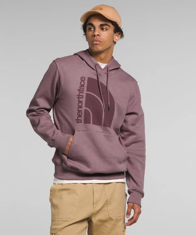 The North Face Men's Jumbo Half Dome Logo Hooded Sweatshirt - Fawn Grey/Tonal