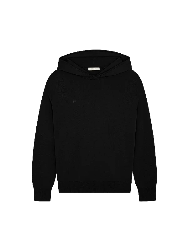 Special Discount Mens DNA Regenerative Merino Wool Hoodie—black