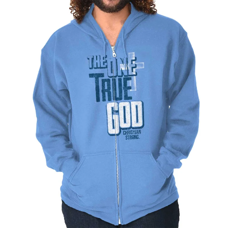 One True God Zip Hoodie