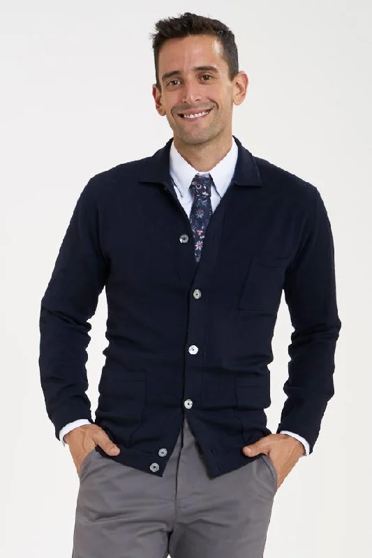 Men's Ace Cardigan - Navy