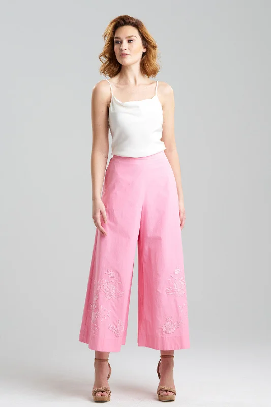 Weekend Shopping Made Better Couture Techno Poplin Palazzo Ankle Pants
