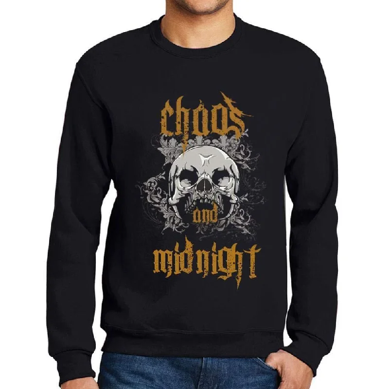 Stock Clearance Ultrabasic - Homme Imprimé Graphique Sweat-Shirt Chaos and Midnight Noir Profond Stock Clearance Ultrabasic - Homme Imprimé Graphique Sweat-Shirt Chaos and Midnight Noir Profond
