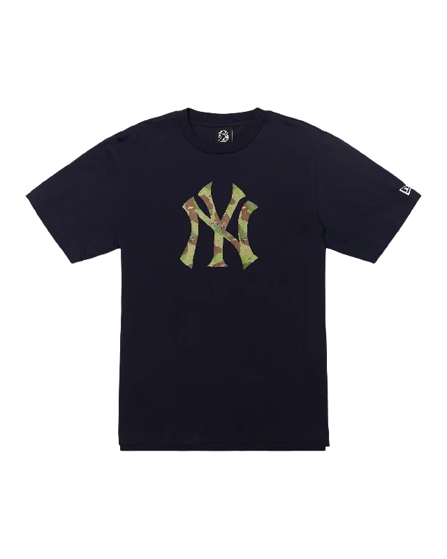 NY Yankees Space Camo Logo Tee