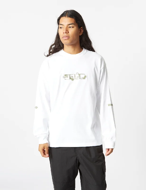 Weekend Deals to Make You Happy Carhartt-WIP Assemble Long Sleeve T-Shirt (Organic) - White