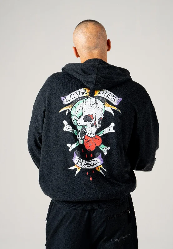 Shop the Weekend Away Mens Love-Dies-Hard Hoodie - Black