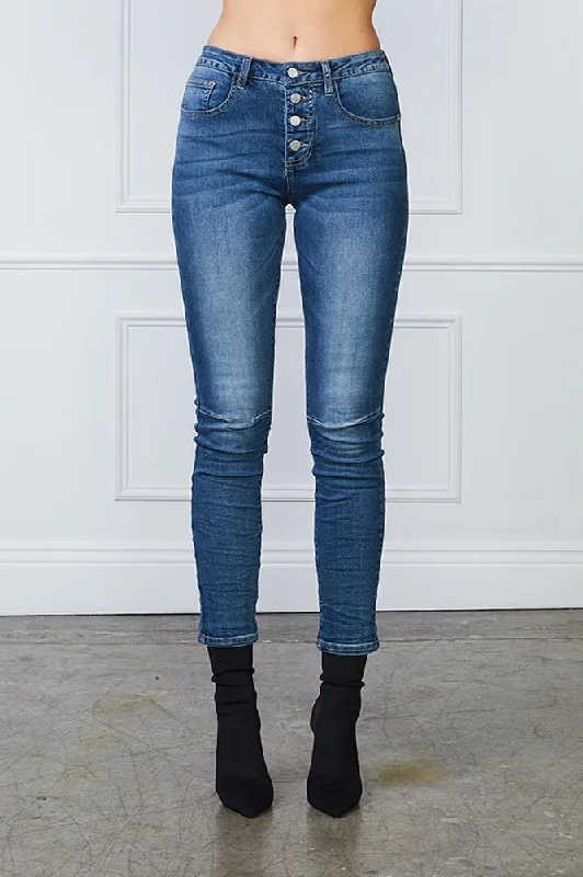 Weekend Bargains Galore Imonni Sophia Mid Rise Jeans Blue Wash