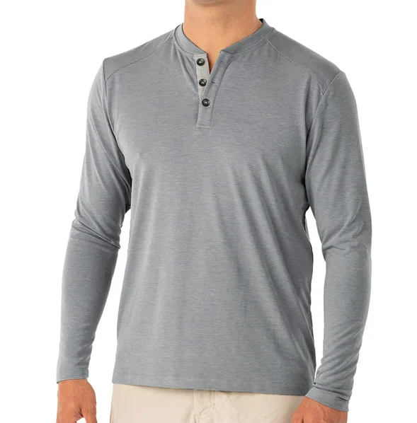 Men's Bamboo Flex Henley Shirt