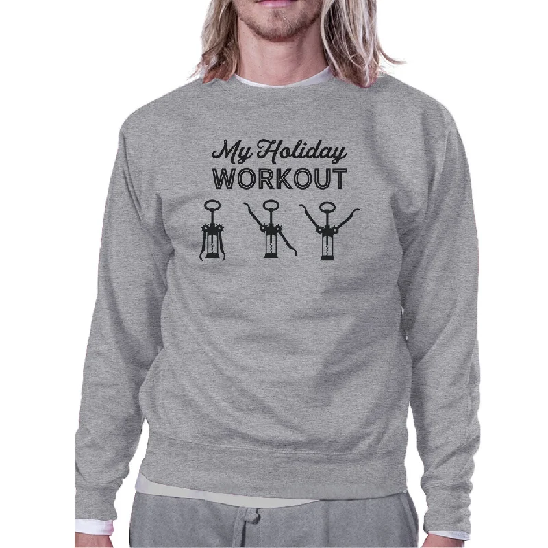 Best Choice My Holiday Workout Grey Sweatshirt