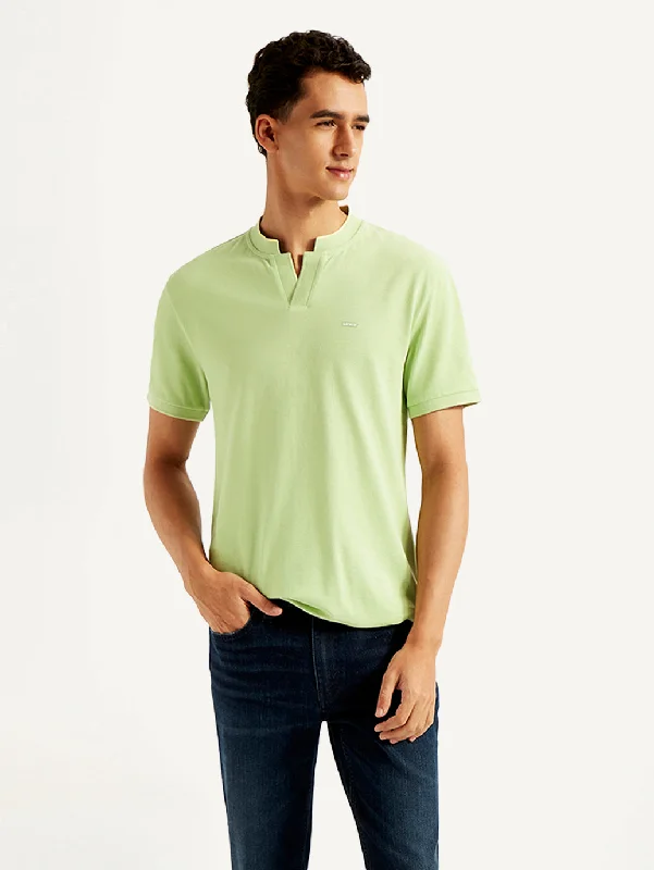 Today's Deal Men's Solid Slim Fit Polo T-shirt
