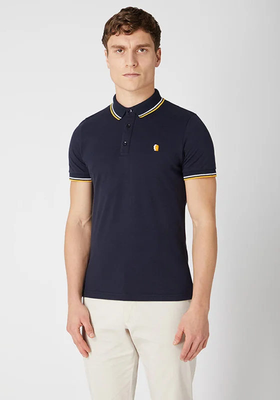 Weekend Bargains to Cherish Remus Uomo Tipped Collar Polo Shirt, Navy