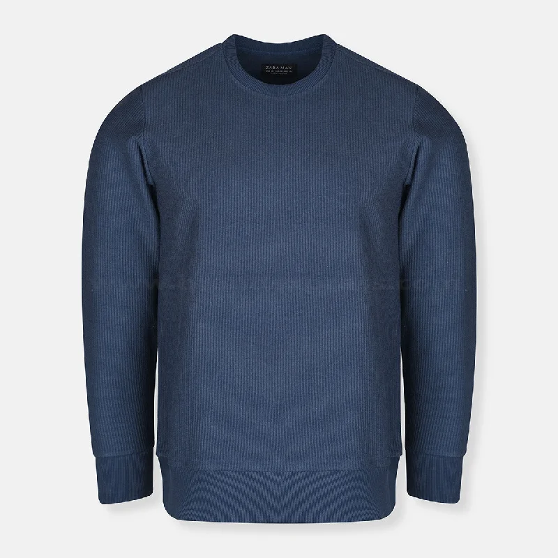 Price Slash ZR Ottoman Navy Blue Sweatshirt 8245