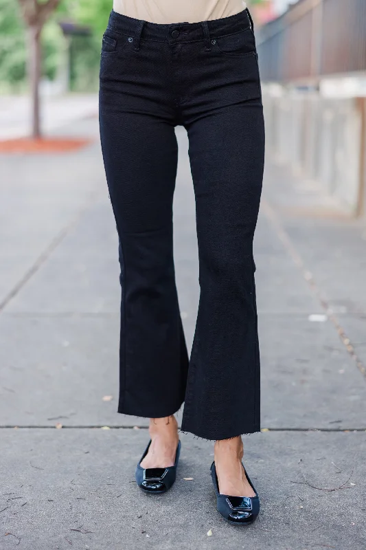 Weekend Bargains to Enjoy Loud And Proud Black Denim Cropped Jeans