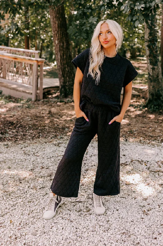 New Deal Creekside Cabin High Waist Pants In Black