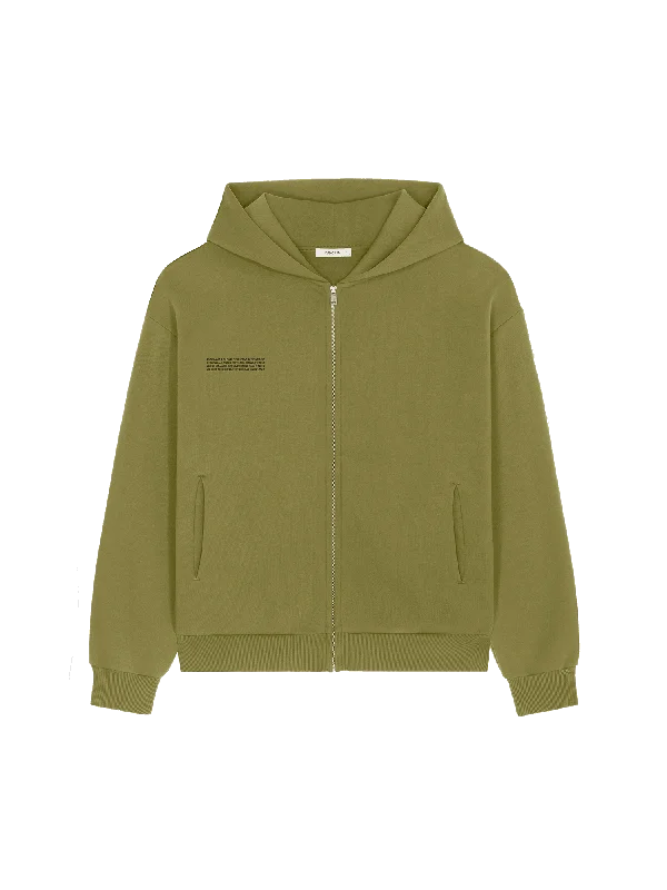 Weekend Savings Galore Mens DNA Heavyweight Zipped Hoodie—highland green