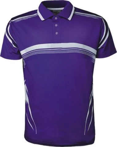 Bonus Savings Sublimated Golf Polo - Purple/White