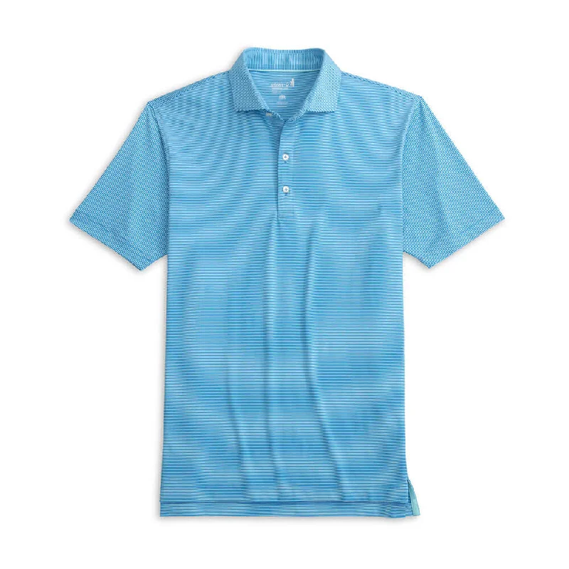 Unmissable Offer Johnnie-O Lyndon Prep-Formance Pinestripe Polo Shirt - Riviera