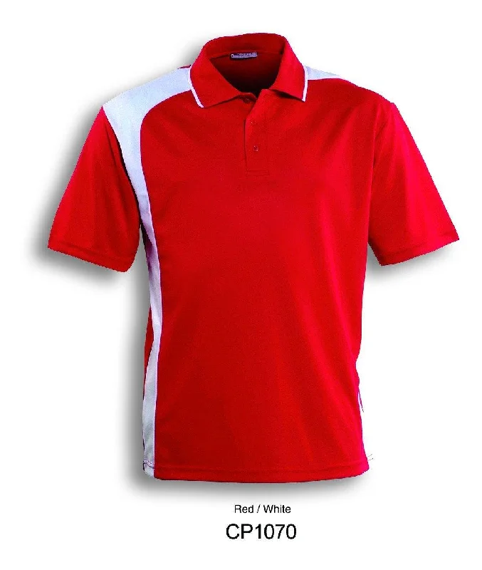 Weekend Deals You Can't Resist Asymmetrical Golf Polo - Red/White