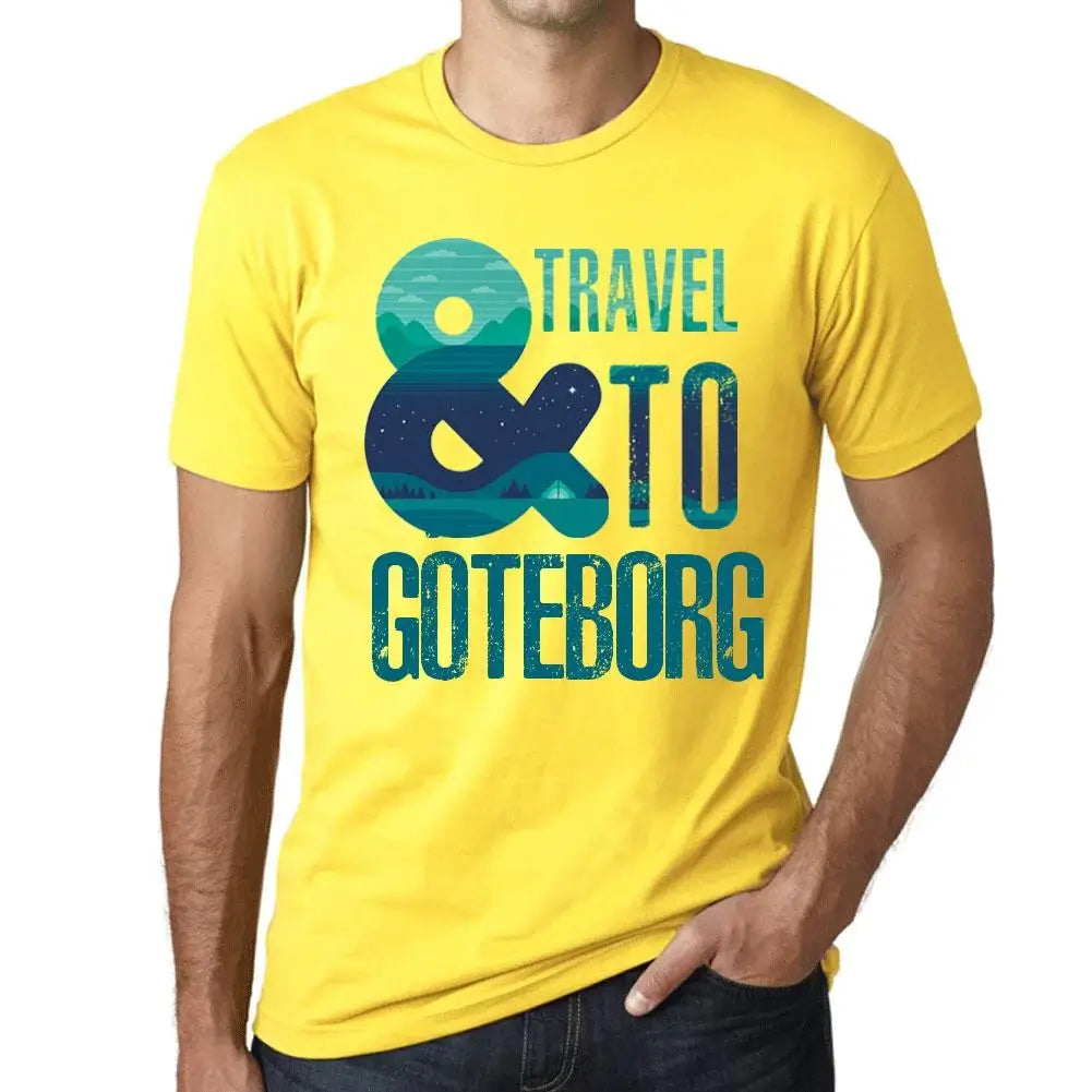 Men's Graphic T-Shirt And Travel To Göteborg Eco-Friendly Limited Edition Short Sleeve Tee-Shirt Vintage Birthday Gift Novelty