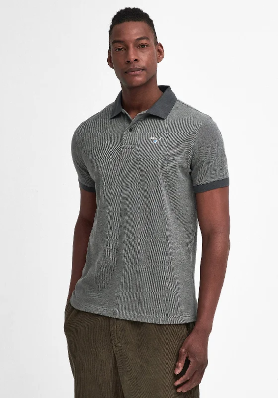 Year-End Clearance Barbour Men's Sports Mix Polo Shirt, Mid Grey