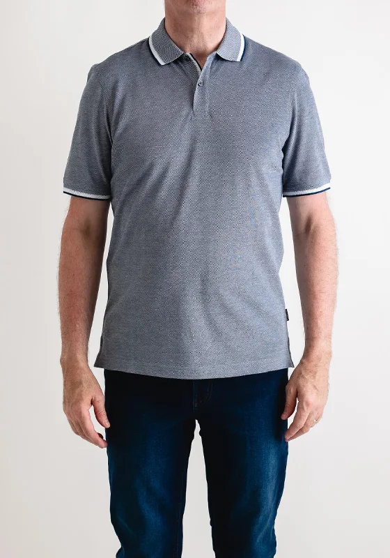 Instant Savings Bugatti Pique Polo Shirt, Marine