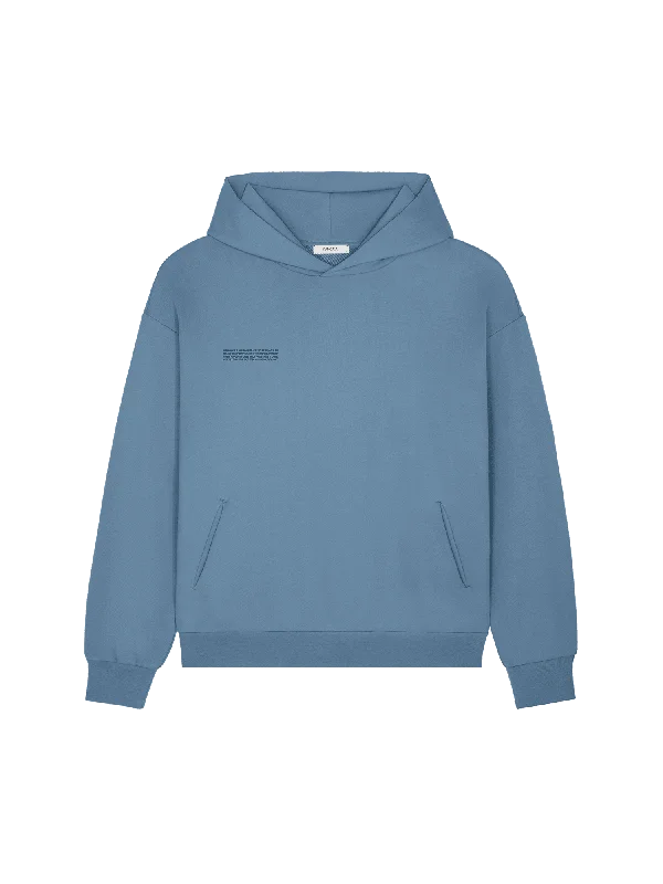 Act Now Mens 365 Midweight Hoodie—indigo blue