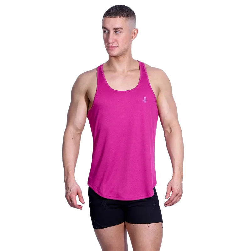 Great Deals JJ Malibu Microfiber Dri-fit tank dark pink