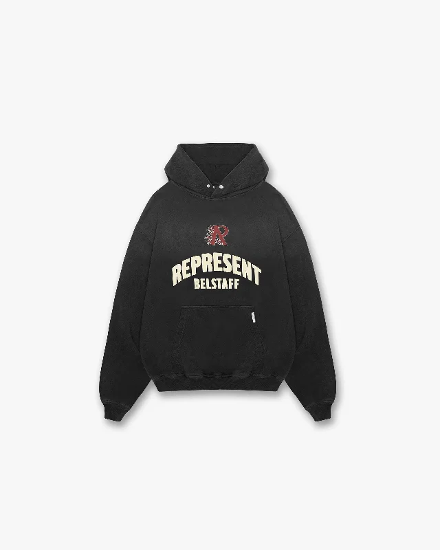 Weekend Discounts to Indulge In Represent X Belstaff Flame Phoenix Hoodie - Shadow