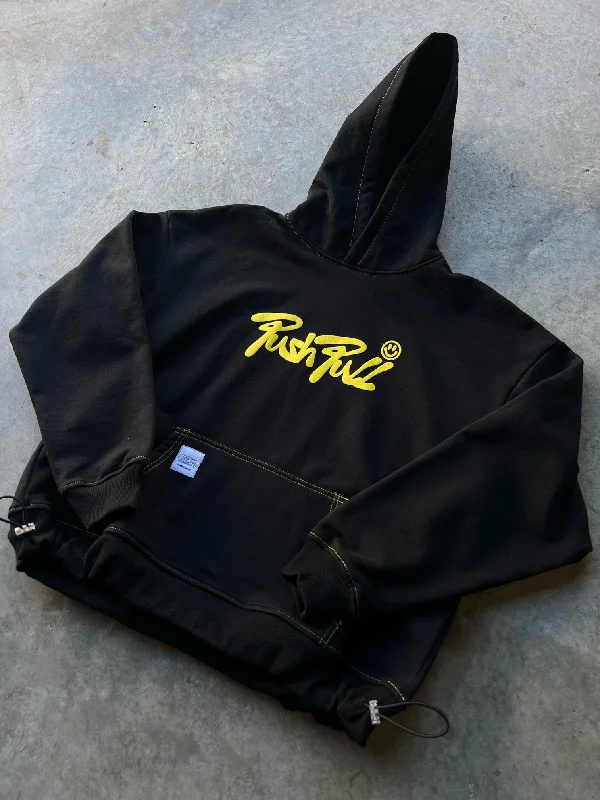 Weekend Discounts to Delight SHERBET YELLOW HOODIE
