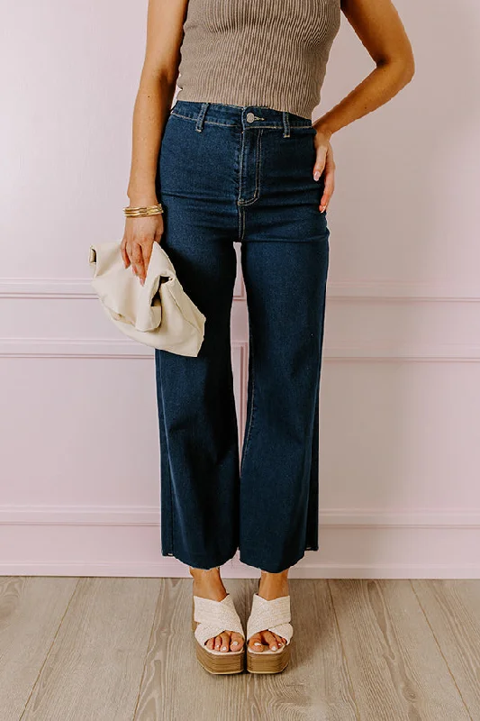 Weekend Offers You Can't Ignore The Adriana High Waist Wide Leg Jean in Dark Wash