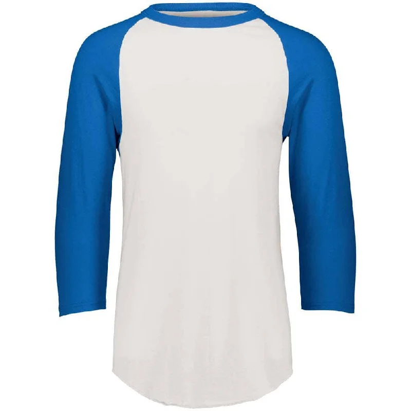 Limited Time Offer 3-4 Sleeve Retro 2.0 Baseball Jersey White-Royal