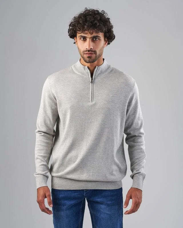 Exclusive Savings HIGH-NECK SWEATER WITH ZIPPER - CHINEE