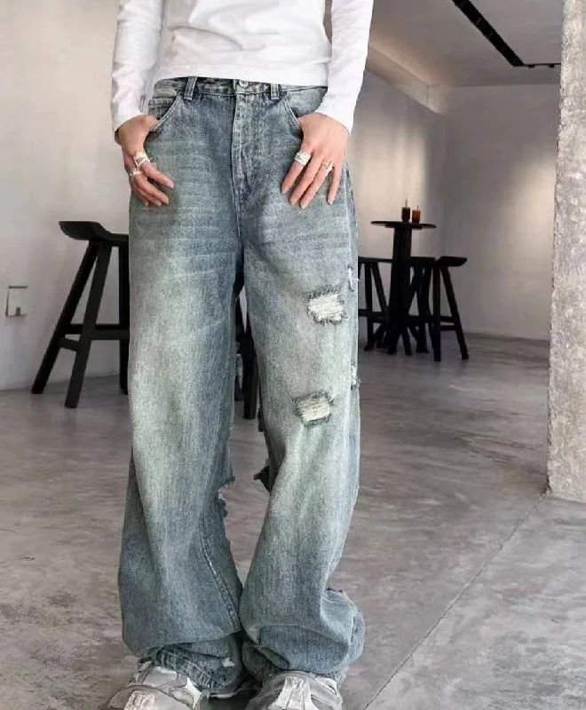 Overstock Clearance Quincy Back Ripped Baggy Pants
