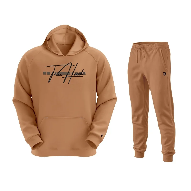 Unbeatable Prices Premium Men's Brown Hoodie & Tracksuit Set | Beige & Camel Options | OG Embroidery Unbeatable Prices Premium Men's Brown Hoodie & Tracksuit Set | Beige & Camel Options | OG Embroidery