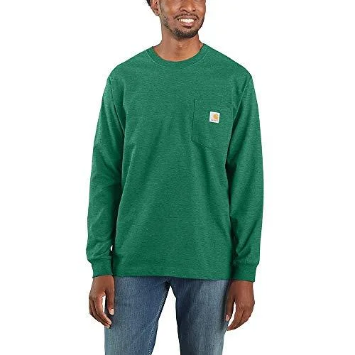 Men's Loose Fit Heavyweight Long-Sleeve Pocket T-Shirt