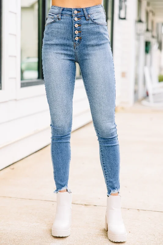 Weekend Discounts to Celebrate KanCan: Going Up Medium Wash High Waist Skinny Jeans