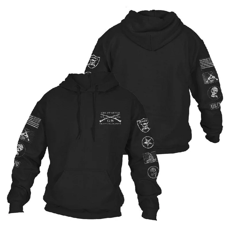 Take Advantage Patch Hoodie - Black