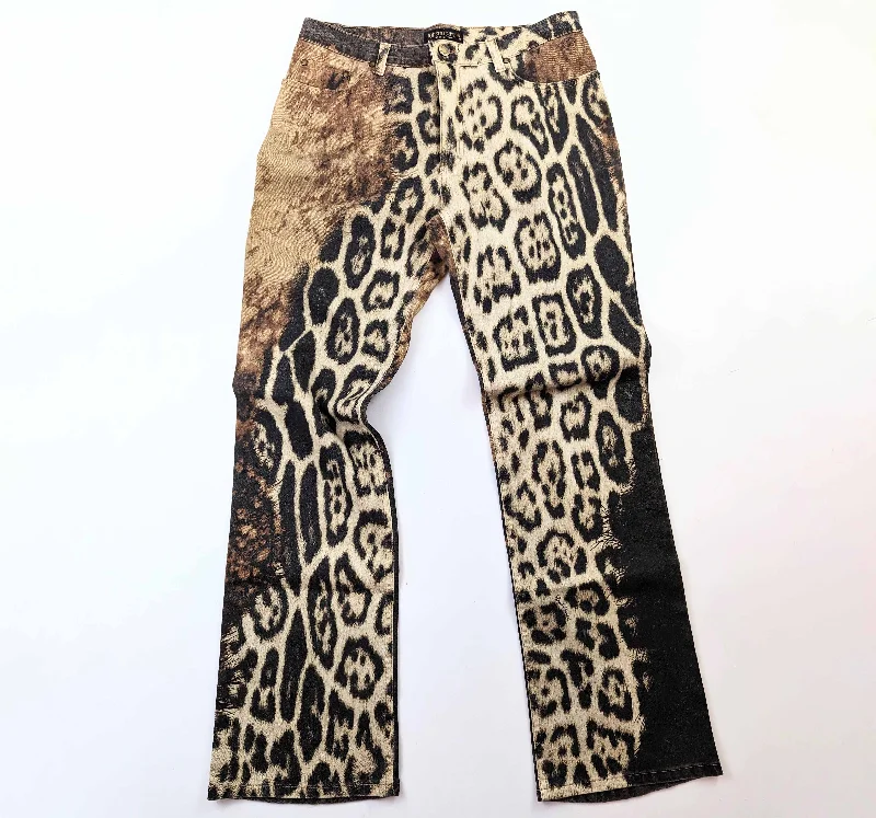 Weekend Discounts to Enjoy Roberto Cavalli animal print jeans - S