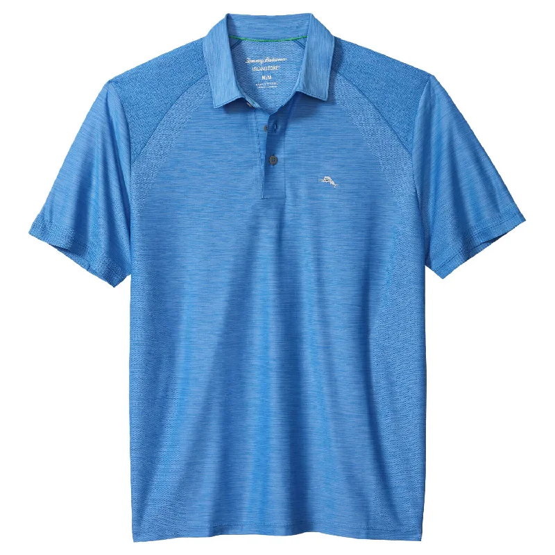 Half Price Tommy Bahama IslandZone Palm Coast Pro Polo Shirt - Palace Blue