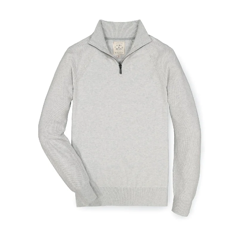 Half Zip Raglan Sweater